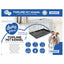TOPLINE DOG CRATE 2 DOORS PLASTIC TRAY LIGHT GREY