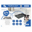 TOPLINE DOG CRATE 2 DOORS PLASTIC TRAY LIGHT GREY