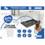 TOPLINE DOG CRATE 2 DOORS PLASTIC TRAY LIGHT GREY