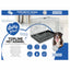 TOPLINE DOG CRATE 2 DOORS PLASTIC TRAY LIGHT GREY