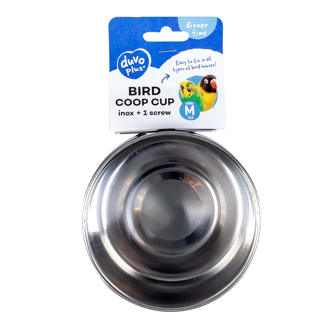 COOP CUP BIRD INOX + SCREW SILVER