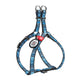 WAUDOG NYLON DOG HARNESS ETNO BLUE DESIGN