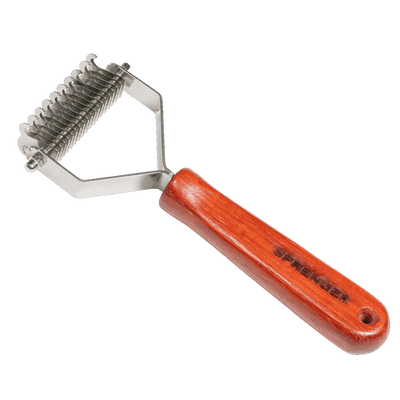 DOUBLE SIDED UNDERCOAT BRUSH W/STAINLESS STEEL TINES