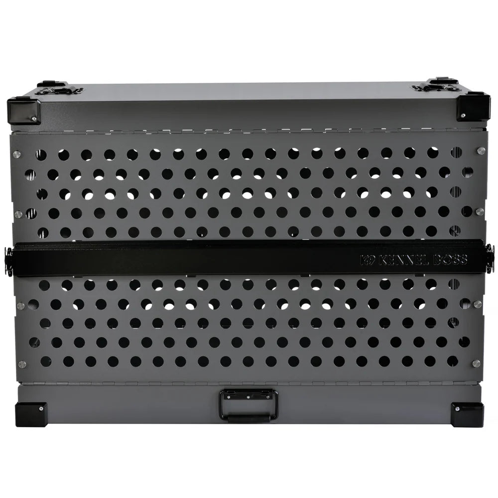 K9 KENNEL BOSS ALUMINIUM DOG CRATE GREY