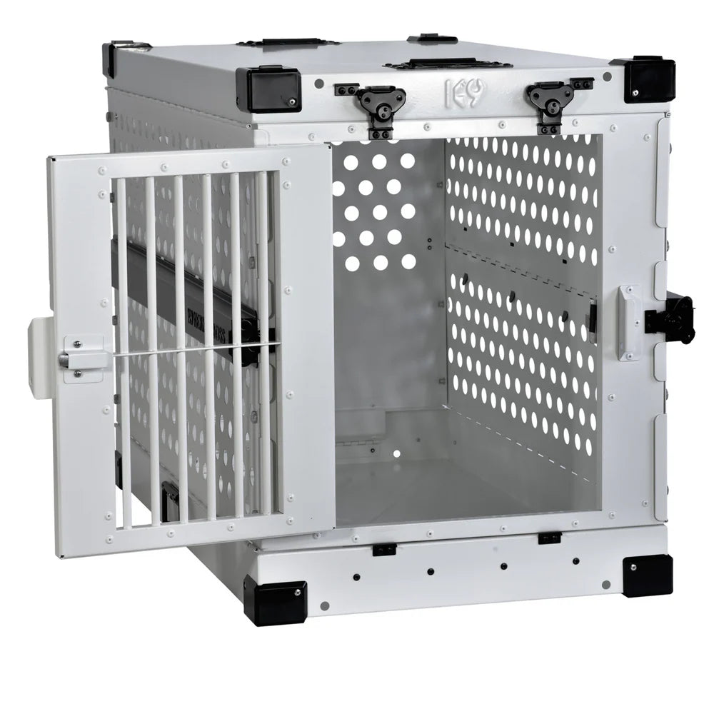 K9 KENNEL BOSS ALUMINIUM DOG CRATE WHITE