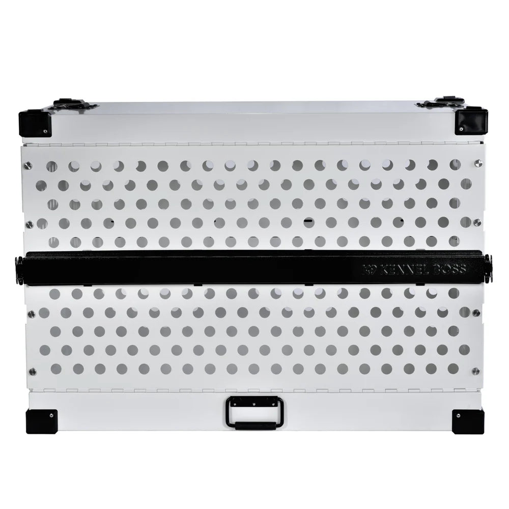 K9 KENNEL BOSS ALUMINIUM DOG CRATE WHITE