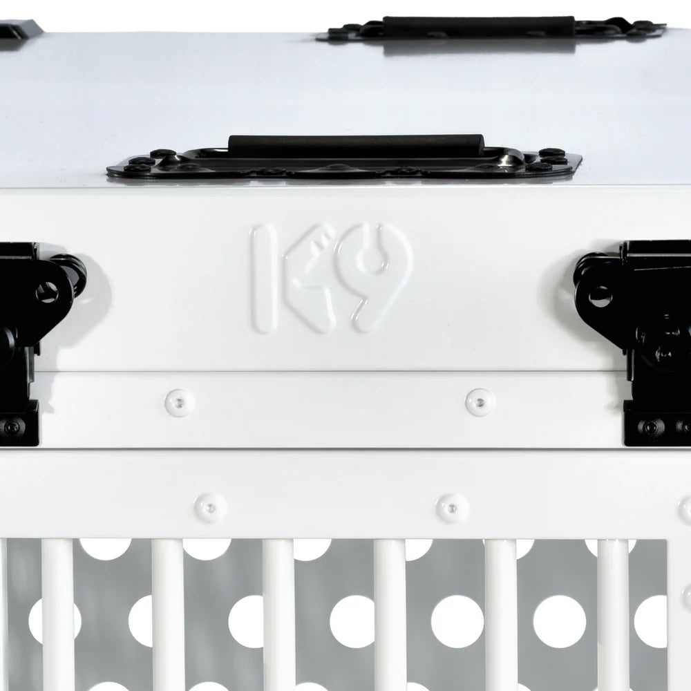 K9 KENNEL BOSS ALUMINIUM DOG CRATE WHITE