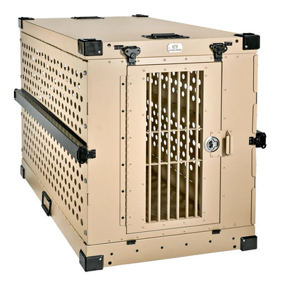 K9 KENNEL BOSS ALUMINIUM DOG CRATE SAND