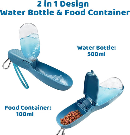 2 in 1 PORTABLE WATER AND FOOD BOTTLE 470ml