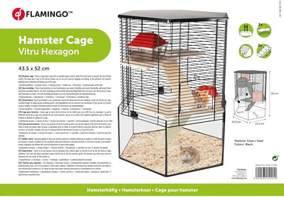 HAMSTER CAGE VITRU HEXAGON M 7kg