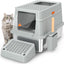 CLOSED STAINLESS STEEL CAT LITTER