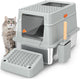 CLOSED STAINLESS STEEL CAT LITTER