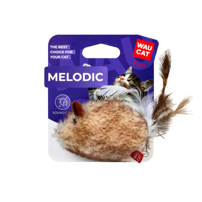 WAUCAT FUN MELODIC CAT TOY WITH SOUND CHIP 13cm