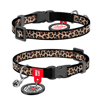 WAUDOG NYLON CAT COLLAR WITH QR PASSPORT