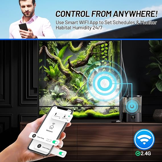 WIFI REPTIZOO SMART REPTILE FOGGER WITH TIMING 4L