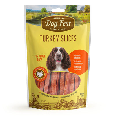 TURKEYS SLICES FOR ADULT DOGS 90g