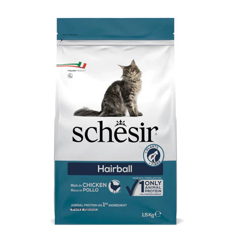 Schesir Hairball Control Dry Food – Chicken 1.5 kg