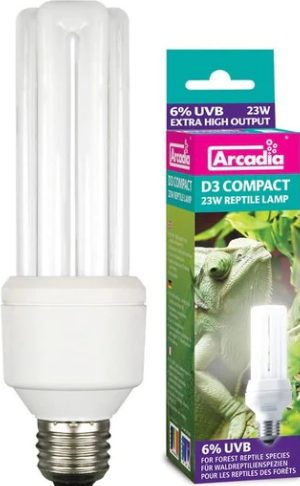 D3 7% 23W COMPACT REPTILE LAMP