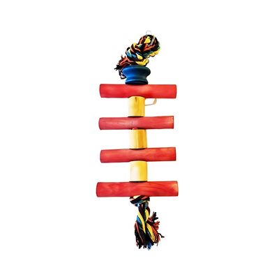 WOODEN BIRD TOY & ROPE