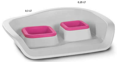 DOUBLE PLATE WTH TRAY