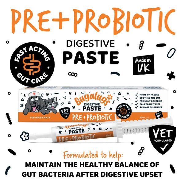 PRE & PROBIOTIC DIGESTIVE PASTE FOR DOGS & CATS 30ML