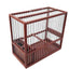 CONCURSO CAGE BROWN PLASTIC AND GALVANIZED STEEL