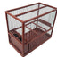 CONCURSO CAGE BROWN PLASTIC AND GALVANIZED STEEL