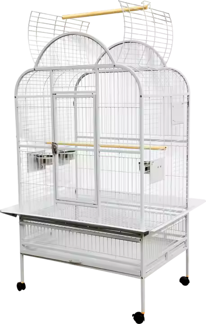 PARROT CAGE - ANTIQUE WHITE