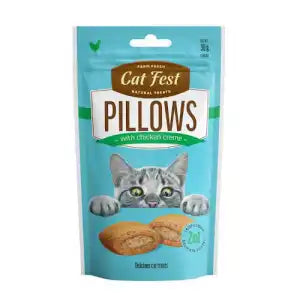 ПОДУШКИ CATFEST С КУРИНЫМ КРЕМОМ ДЛЯ КОШЕК 30г