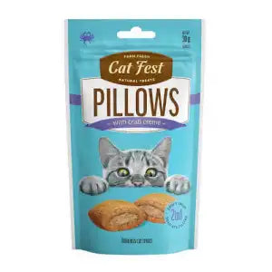 CATFEST PILLOWS WITH WILD CRAB CRÈME FOR CATS 30g