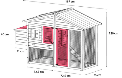 CHICKEN HOUSE VIGO RUSTIC GRAY