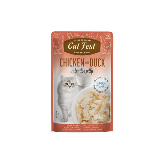 CHICKEN AND DUCK IN TENDER JELLY 70G