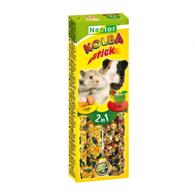 2x RODENT STICKS 2 IN 1 EGG / FRUIT