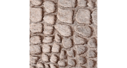 CUSHION SNOOZY OVAL + ZIPPER BROWN