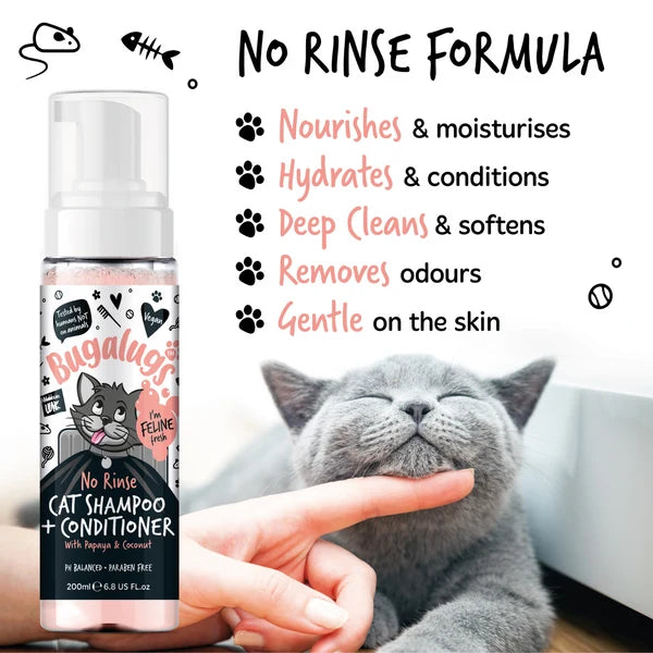 NO RINSE CAT SHAMPOO & CONDITIONER