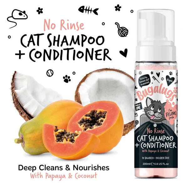 NO RINSE CAT SHAMPOO & CONDITIONER