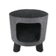 CHARCOAL FELT CAT STOOL