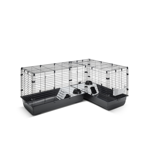 CUBIX CORNER / SPACE SAVING SMALL ANIMAL CAGE BLACK