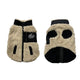 DOG JACKET SHEEP SKIN BLACK/WHITE