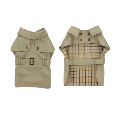 DOG JACKET TRENCH COAT BEIGE