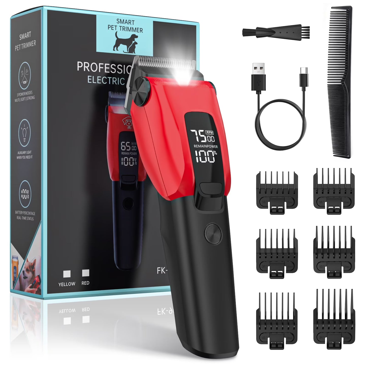 PROFESIONAL WIRELESS PET CLIPPER