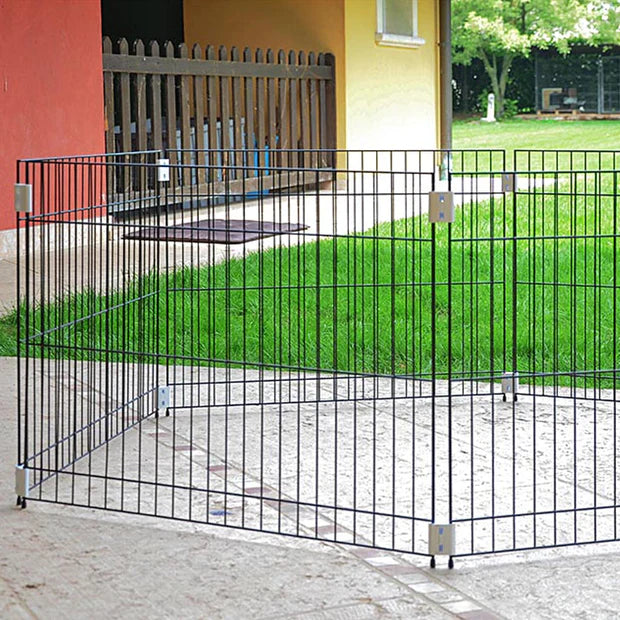 DOG TRAINING CAGE PEN BLUE