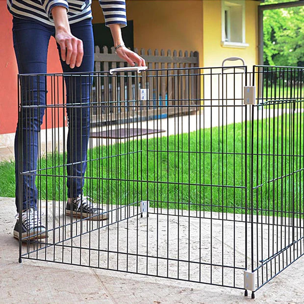 DOG TRAINING CAGE PEN BLUE