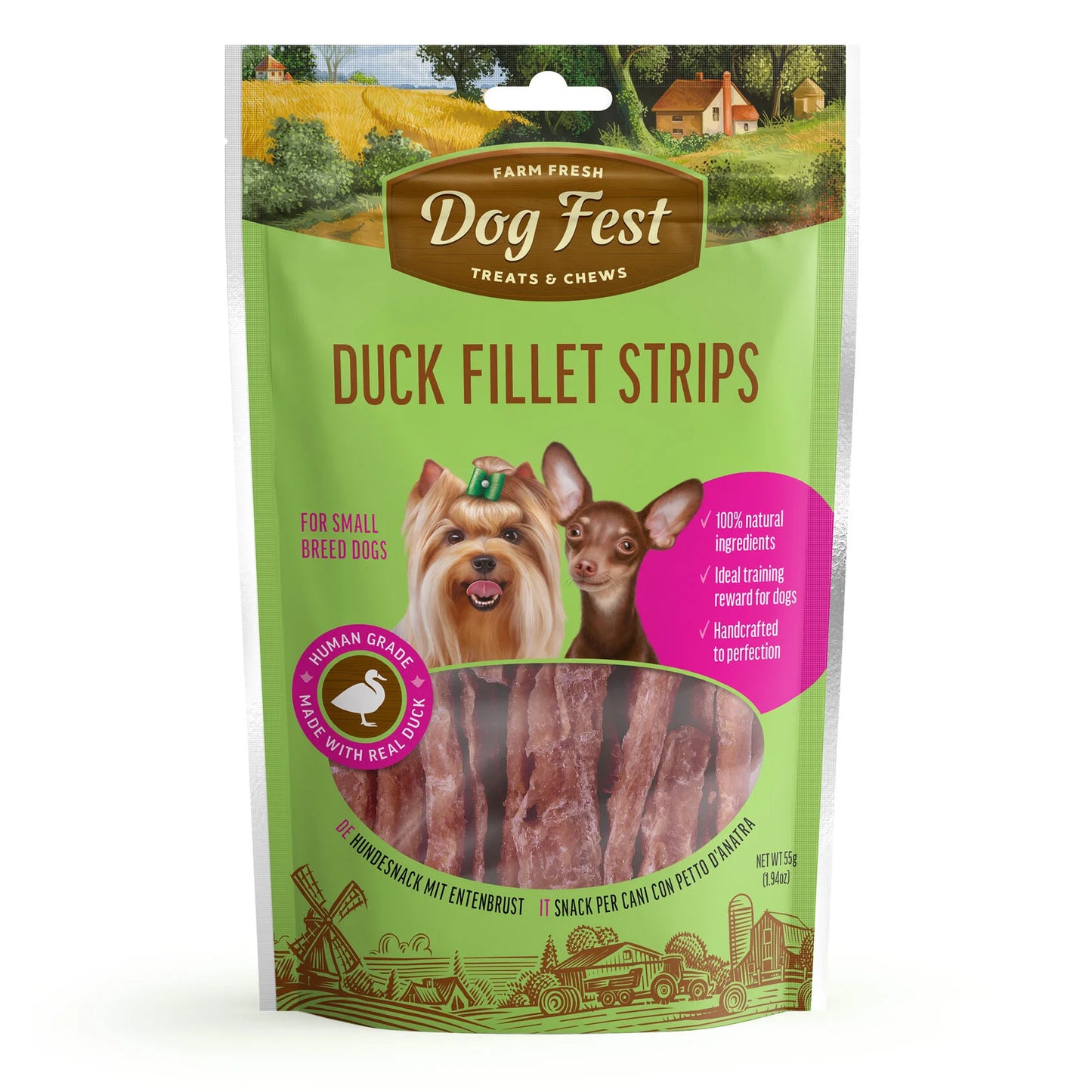 DUCK FILLET STRIPS FOR SM BREEDS