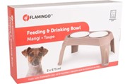 FEEDING AND DRINKING BOWL DUO DINNER STAND MAGNI