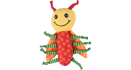 CAT TOY YOWLY LADYBIRD MULTI 14cm