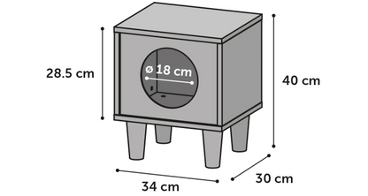 CAT FURNITURE DONUM CUBE BLACK