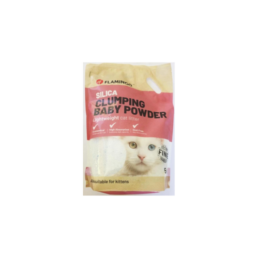CAT LITTER SILICA WITH BABY POWDER FINE GRAINS CLUMPING 0.5-2mm
