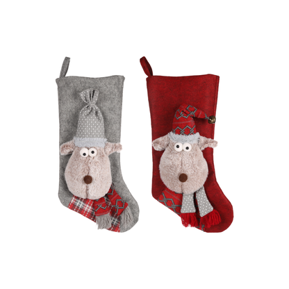 CHRISTMAS RENDA REINDEER SOCK