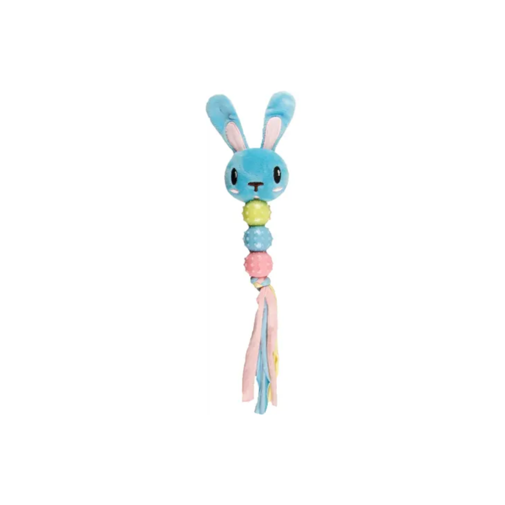 PUPPY TOY PETTY RABBIT WITH BALLS